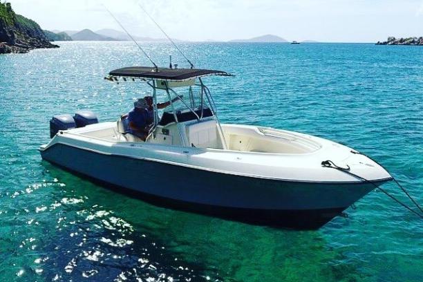 a small boat in a body of water