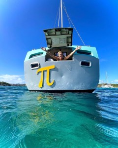 a small boat in a body of water