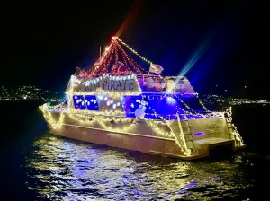 a boat that is floating in the water