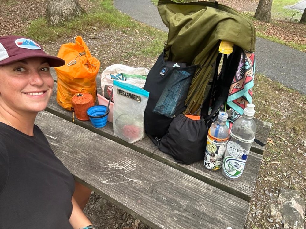 a person sitting on a bench