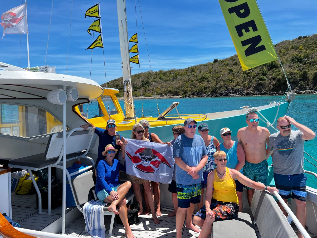 a group of people on a boat