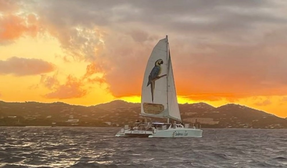 a sunset over a body of water