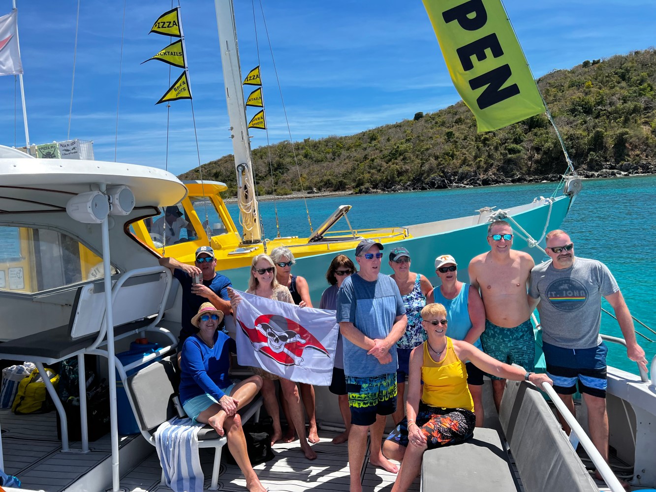 a group of people on a boat