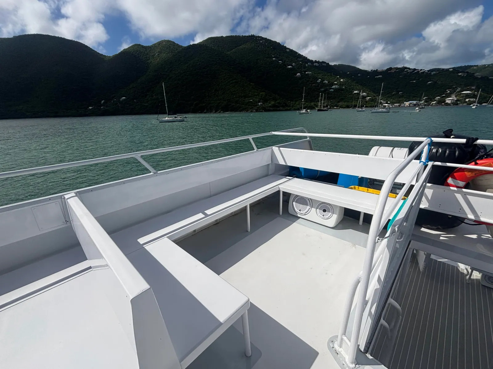 Open Sunny top deck area