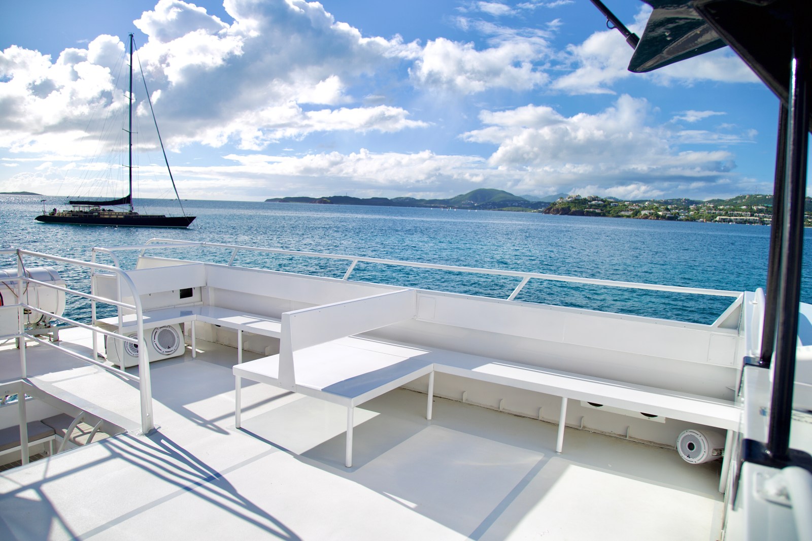 a boat is docked next to a body of water