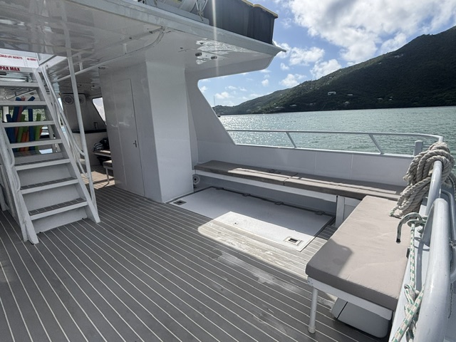 a large ship in the background